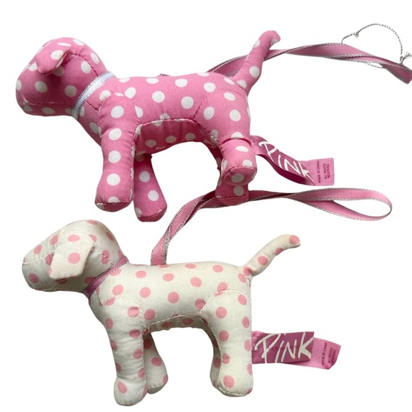 PiNK Victoria’s Secret Mini Dog Ornaments + VS LOVE PiNK Box PiNK Christmas - Picture 5 of 11